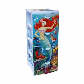 Комод Альт Деко - Русалка, 4 секции (Idea, М 2805_Русалка)